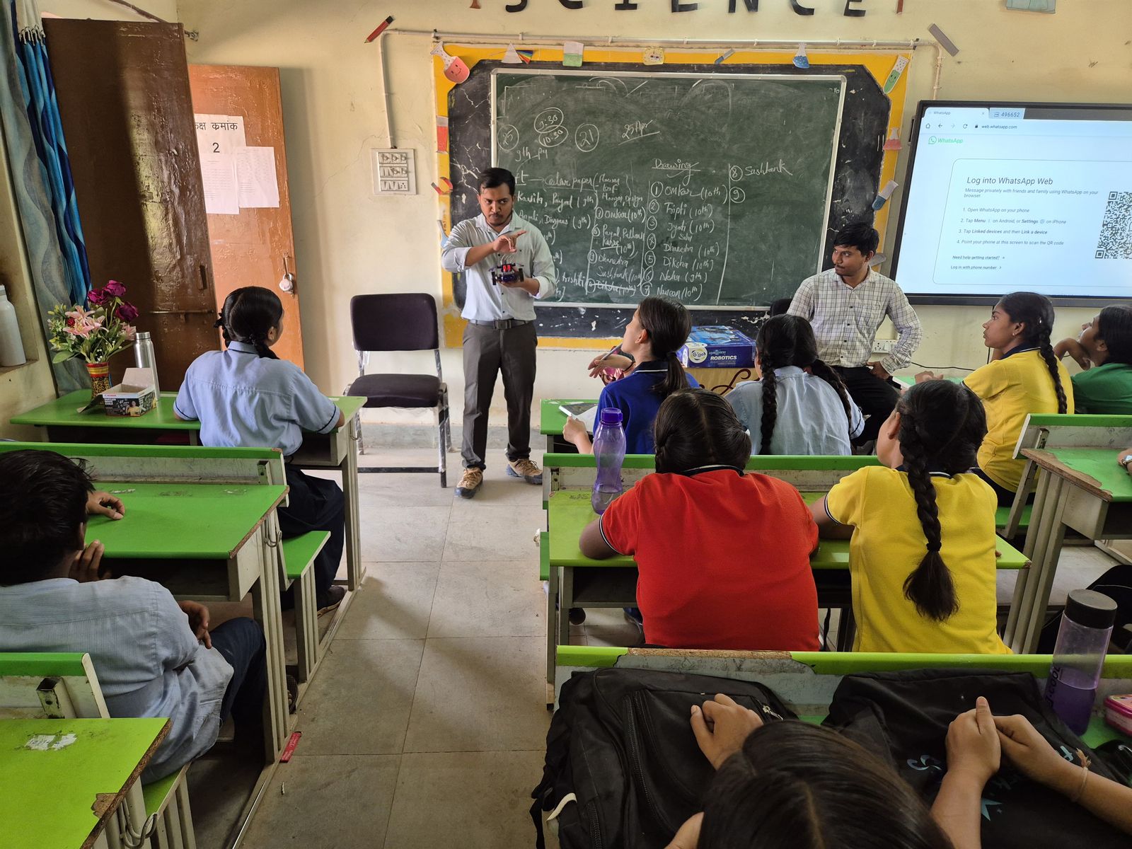 STEM outreach camp session with school students, Bhilai