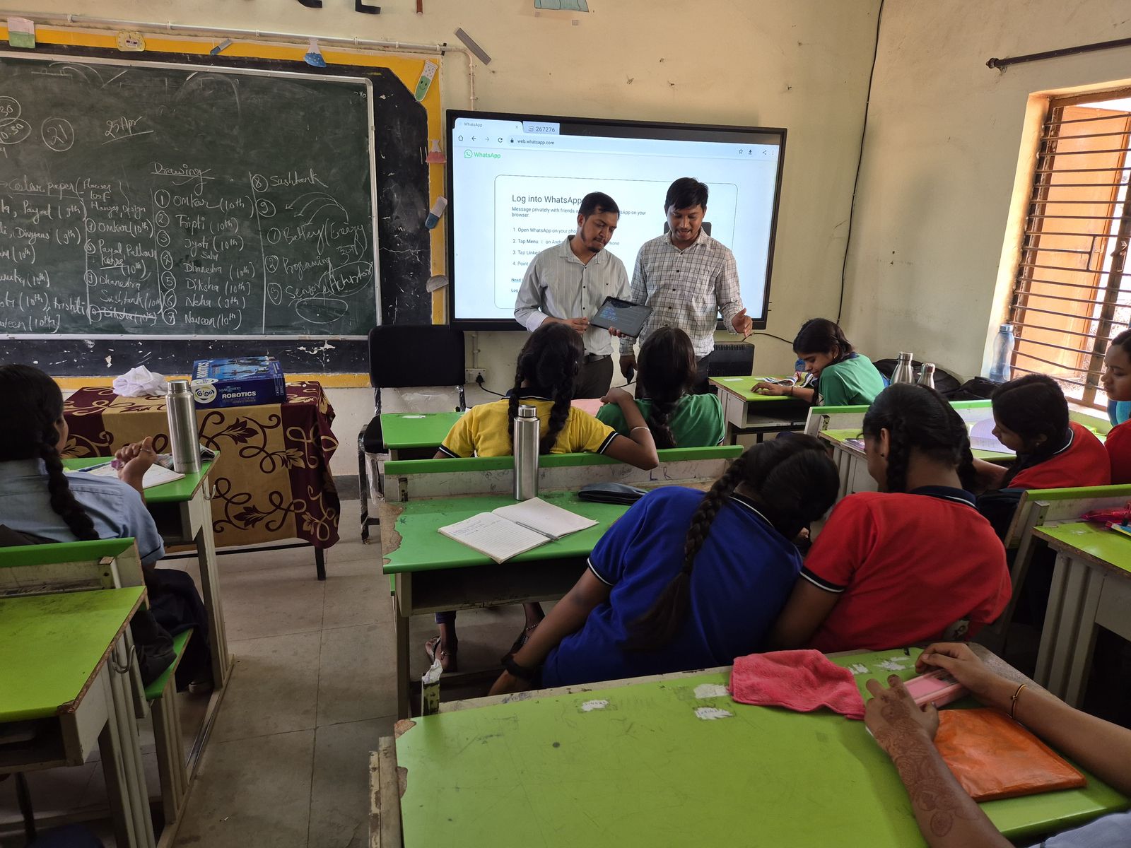 STEM outreach camp session with school students, Bhilai