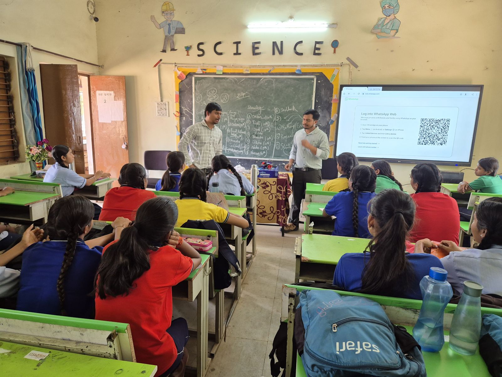 STEM outreach camp session with school students, Bhilai